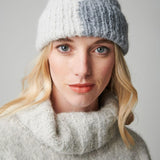 Checkity Alpaca hat in Grey Silver