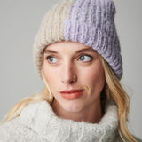 Checkity Alpaca Hat in Lilac