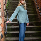 Foggy Alpaca Sweater in Aquamarine