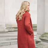 Abrazo Alpaca Coat in Baked Red