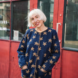 Star Cardigan in Denim.