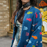 Aquarium Cotton Cardigan