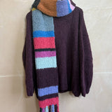 Colourblock Rib Scarf