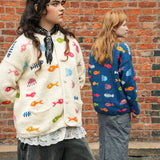 Aquarium Cotton Cardigan