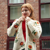 Mini Sunflower Cotton Cardigan