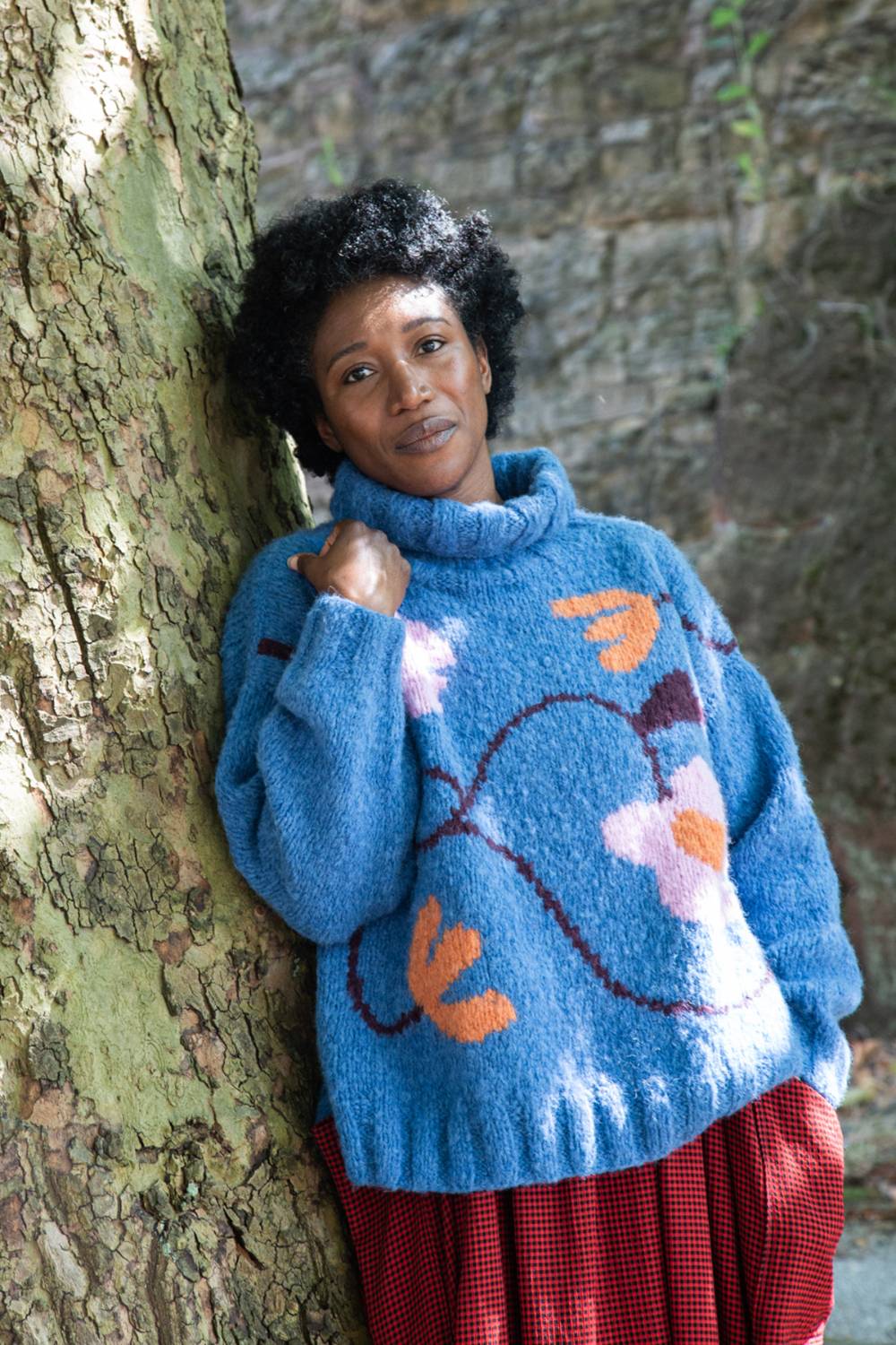 Posy Alpaca Mid-Blue Pullover – Amano Knitwear