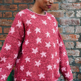 Star Pullover in Baked Red