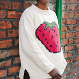 Strawberry Cotton Pullover