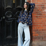 Star Cardigan in Denim.