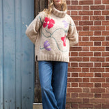 Posy Alpaca Natural Pullover