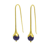 Lapis and Gold Earrings