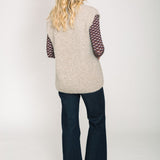 Plain Alpaca Vest in Natural