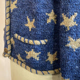 Detail of Star Cardigan pocket and button