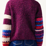 Womens alpaca cardigan in rich colours