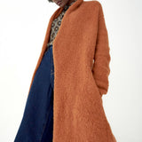 Abrazo Alpaca Coat in Cinnamon