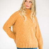 relaxed alpaca sweater jumper womens yellow butterscotch