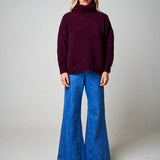 hand knit wool jumper for women amano uk