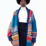 Jude Multicoloured Wool Chunky Knit Cardigan