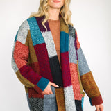 Portobello Vintage Patchwork Open Cardigan