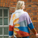 Alpaca Sweater Sunflower Jumper Womens Back