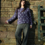 Star Cardigan in Purple