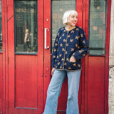Star Cardigan in Denim.