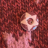Star Cardigan in Baked Red