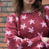 Star Pullover in Baked Red