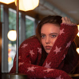 Star Pullover in Baked Red