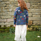 Aquarium Cotton Pullover in Blue