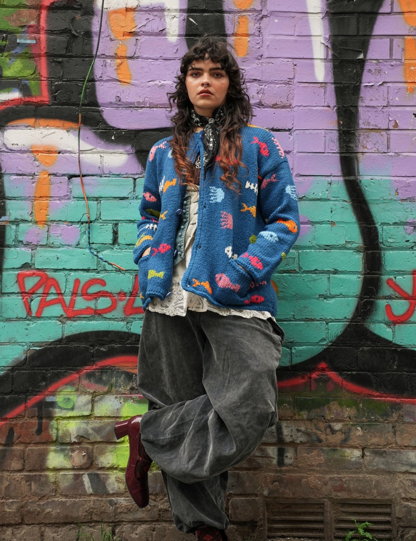 Aquarium Cotton Blue Cardigan