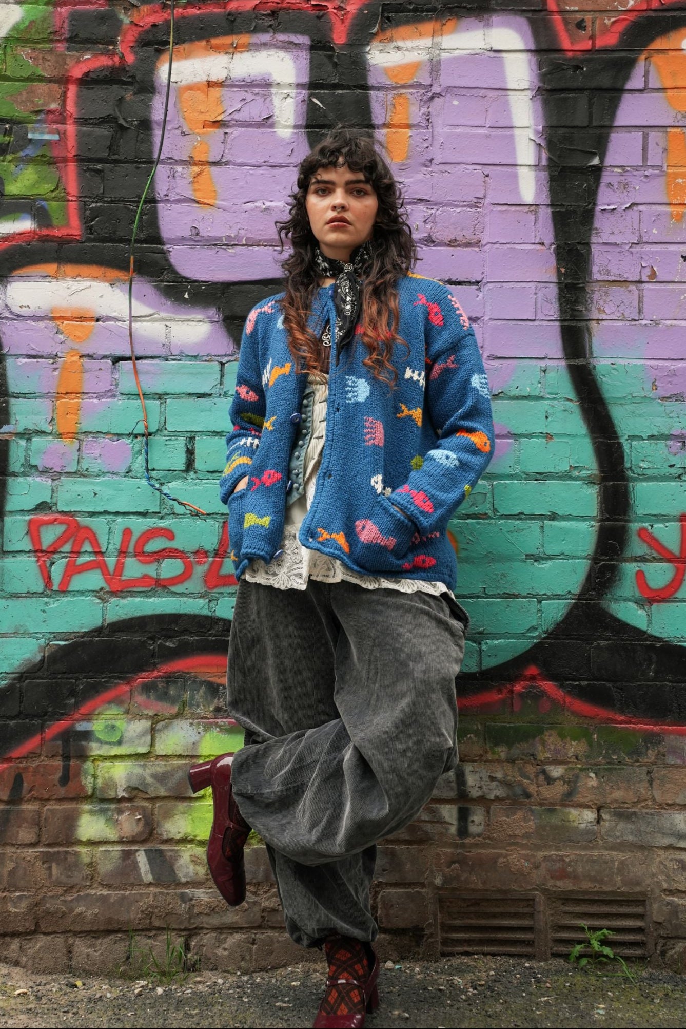 Aquarium Cotton Blue Cardigan