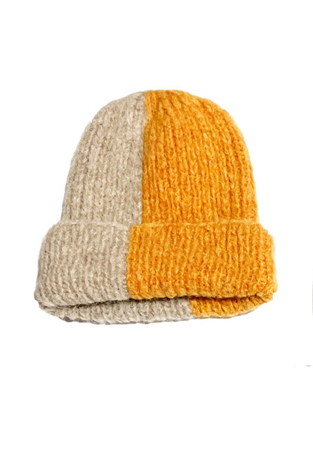 Checkity Alpaca Hat in Golden Yellow