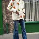 Mini Sunflower Cotton Cardigan