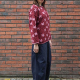Star Pullover in Baked Red