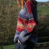 Traders Pullover Purple and Magenta