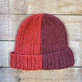 Colourblock Hat Baked Red/Poppy