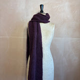 Aubergine Alpaca Scarf