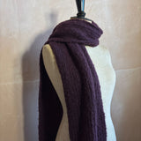 Aubergine Alpaca Scarf