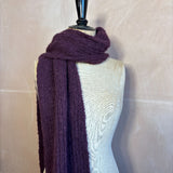 Aubergine Alpaca Scarf
