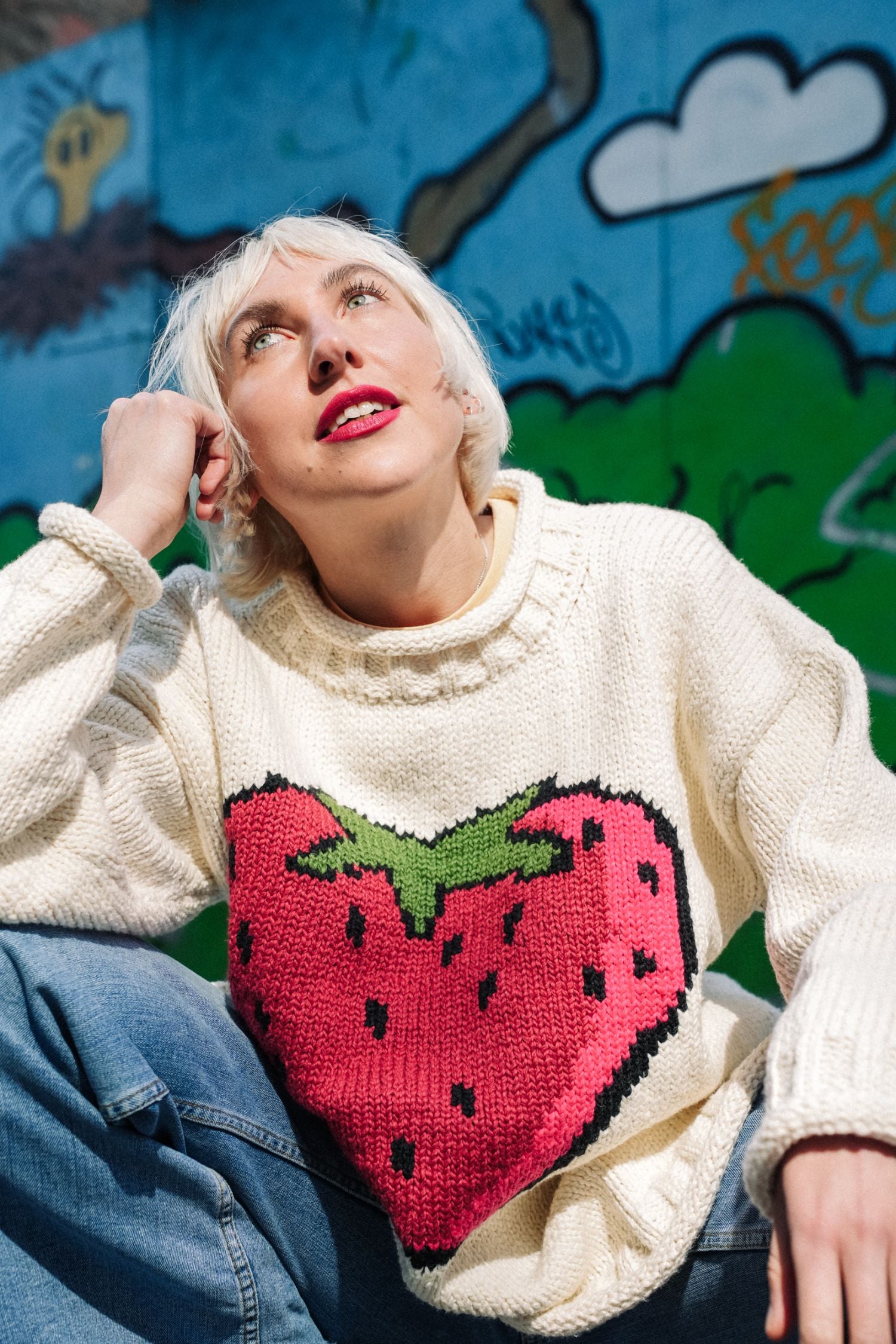 Strawberry Cotton Pullover