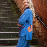 Posy Alpaca Mid-Blue Pullover