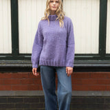 Foggy Alpaca Sweater in Purple