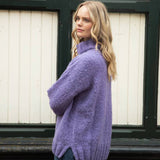 Foggy Alpaca Sweater in Purple