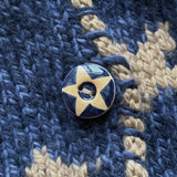 Star Ceramic Buttons in Denim