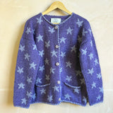 Star Cardigan in Purple