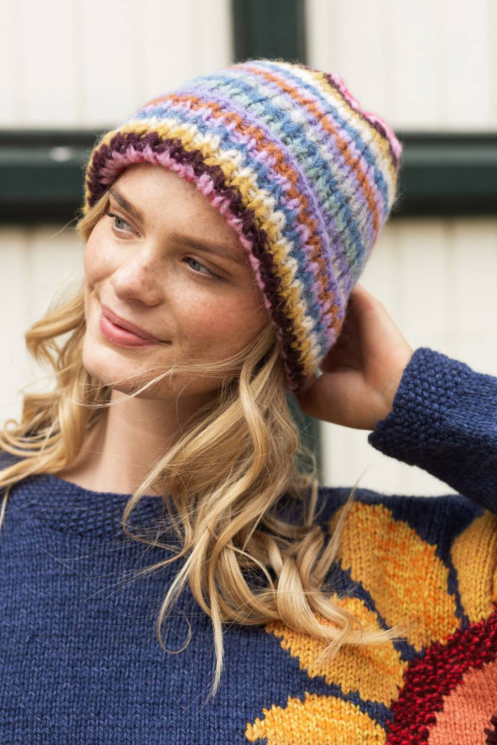 Bold Stripe Alpaca Hat