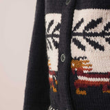 The Gallop Cardigan in Charcoal and Pearl