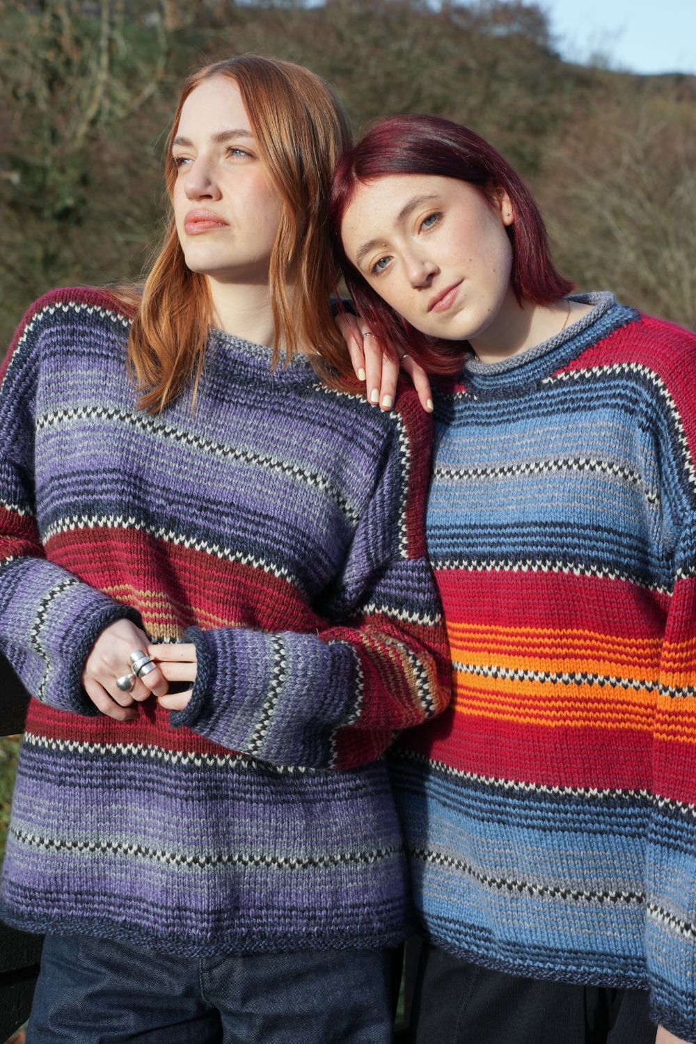 Traders Pullover Purple and Magenta