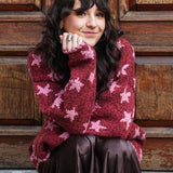Star Pullover in Baked Red